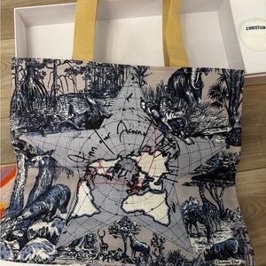 Dior Artistic Blue and Tan Tote